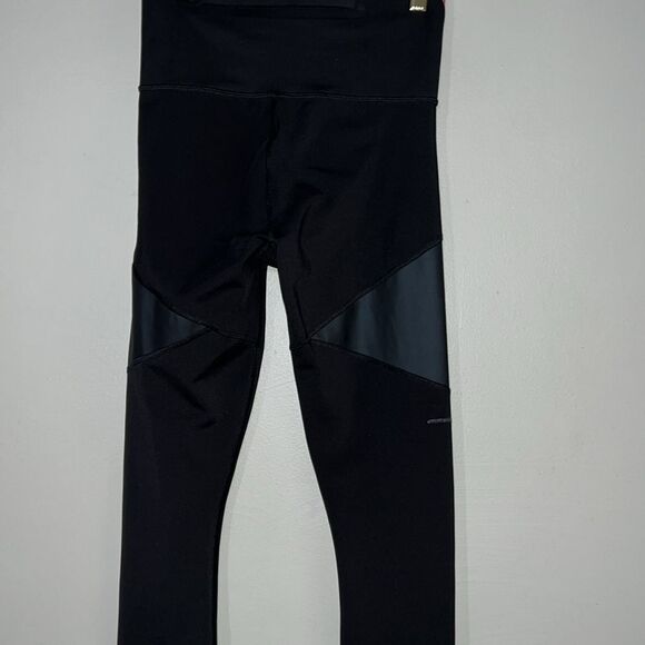 Puma Train Bonded High Waist Zip Womens Training Tights Black Gym Workout Ladies - Picture 7 of 8